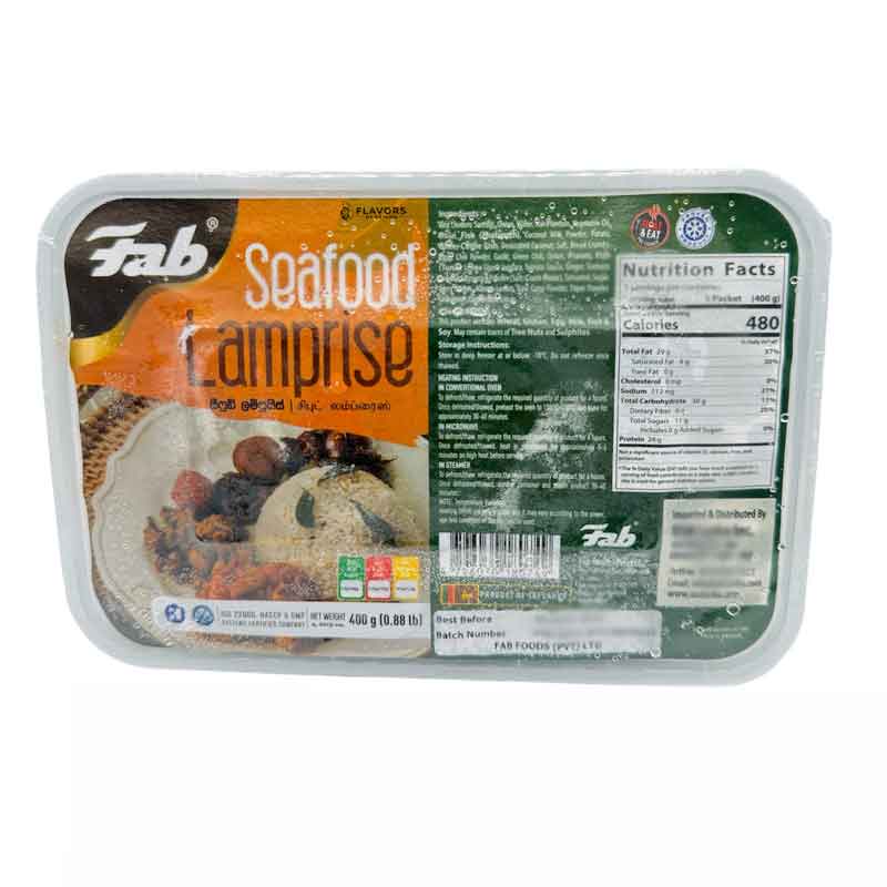 Sri Lankan Groceries USA Flavors of Ceylon Fab Seafood Lampreis 400g (Pick-Up Only)